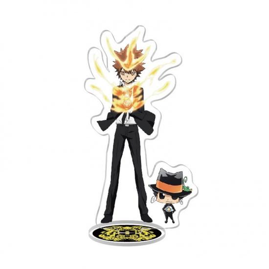 

Аниме Hitman Reborn, акриловая подставка для косплея, модель, пластина, Гокудера Хаято Савада Цунаёси Хибари Кёя, брелок со стоячим знаком 10