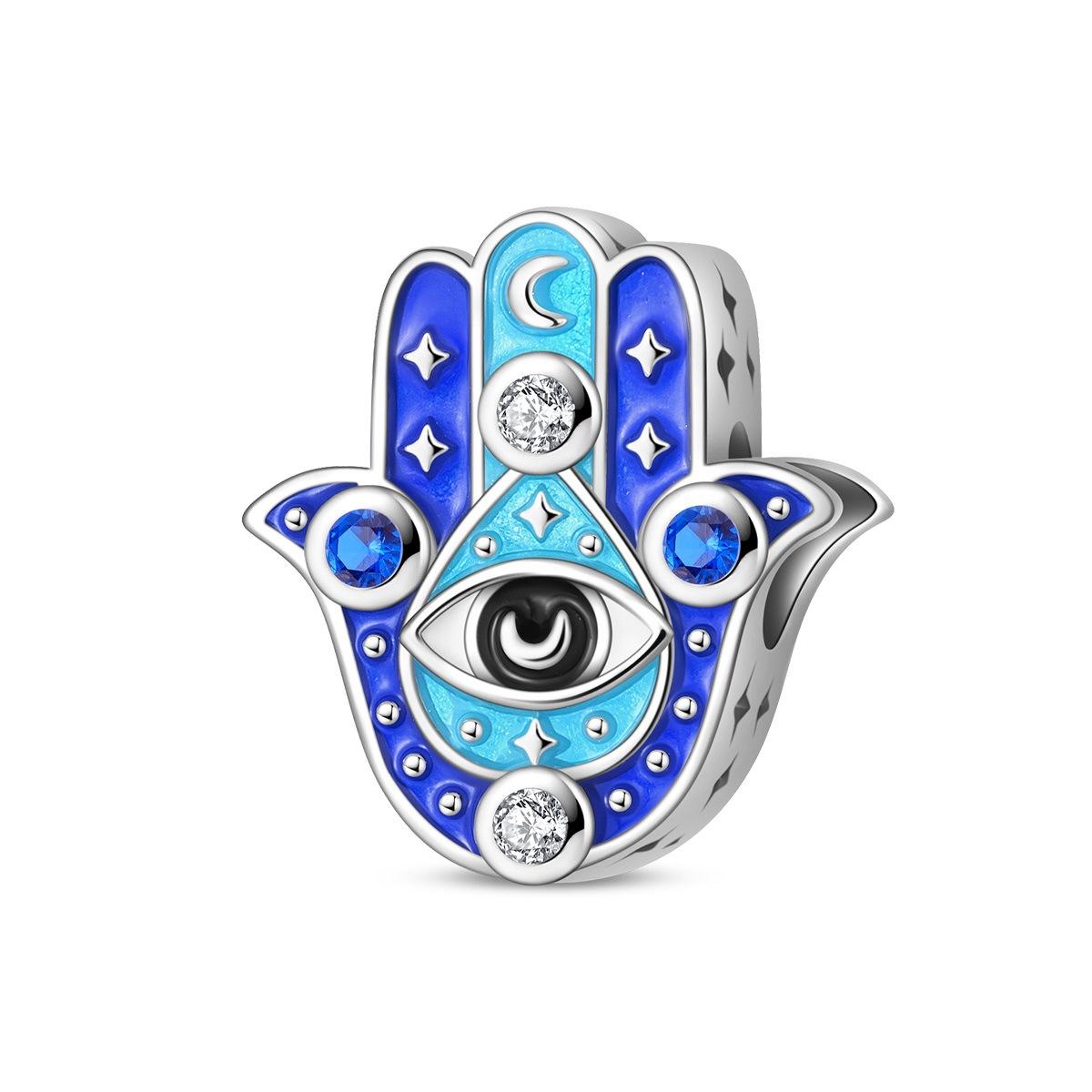 2026 Fashion Guardian s Hand Demon s Eye Charm Charm Charm Beads DIY Jewelry Bracelet Accessories Women s 925 Silver