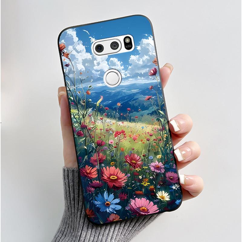 Casing For LG V30 V30+ V30S V30S+ V35 V35+ ThinQ Slim Soft Black Silicon Case Aesthetic Luxury Cute Cool Boys Girls Back Cover