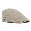 Cotton Forward Cap Middle-Aged and Elderly Men's Embroidered Cap Spring Summer Sun Protection Sun Hat British Beret Peaked Cap