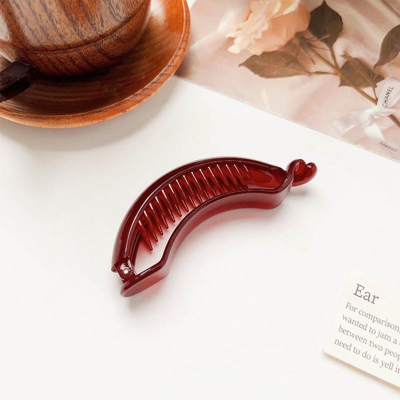 High-end Oval Duck ClipElegant Hair Clip Ponytail Buckle Clip Updo Grappling Clip and Hair Accessory