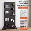 Metal Pegboard with Stand Movable Floor Standing Storage Rack Jewelry Hat Display Pegboard  Tools for Bedrooms Living Rooms and Kitchen