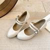 Designer Luxury Patent Leather Thick Heel Women Mary Jane Shoes Fashion Belt Buckle Shoes Ladies Elegant Dress Dancing Pumps