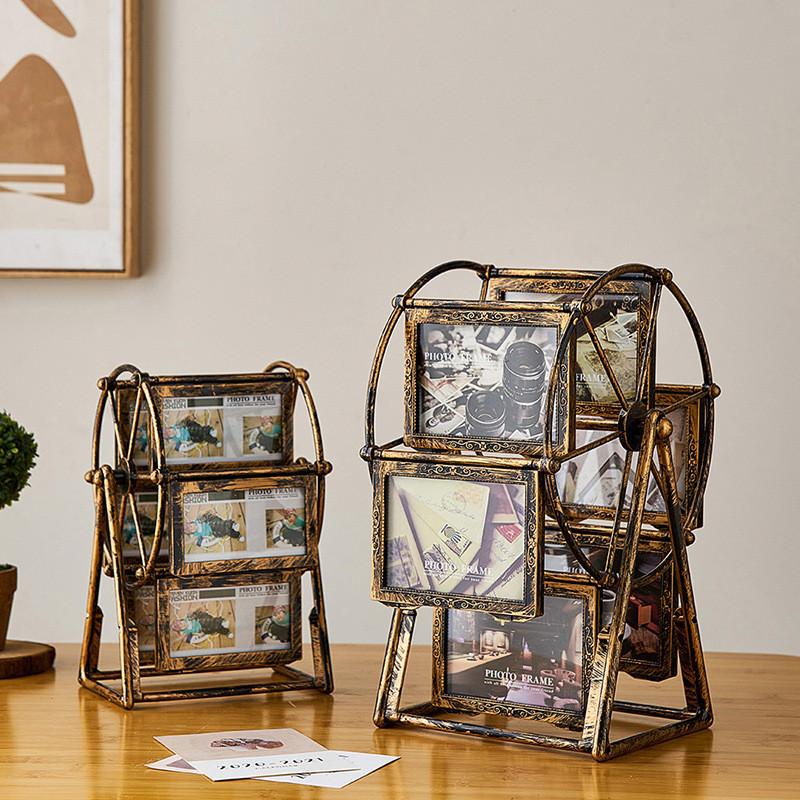 Rotating Windmills Photo Frame With Abs Material For Home Decor And Gift Giving