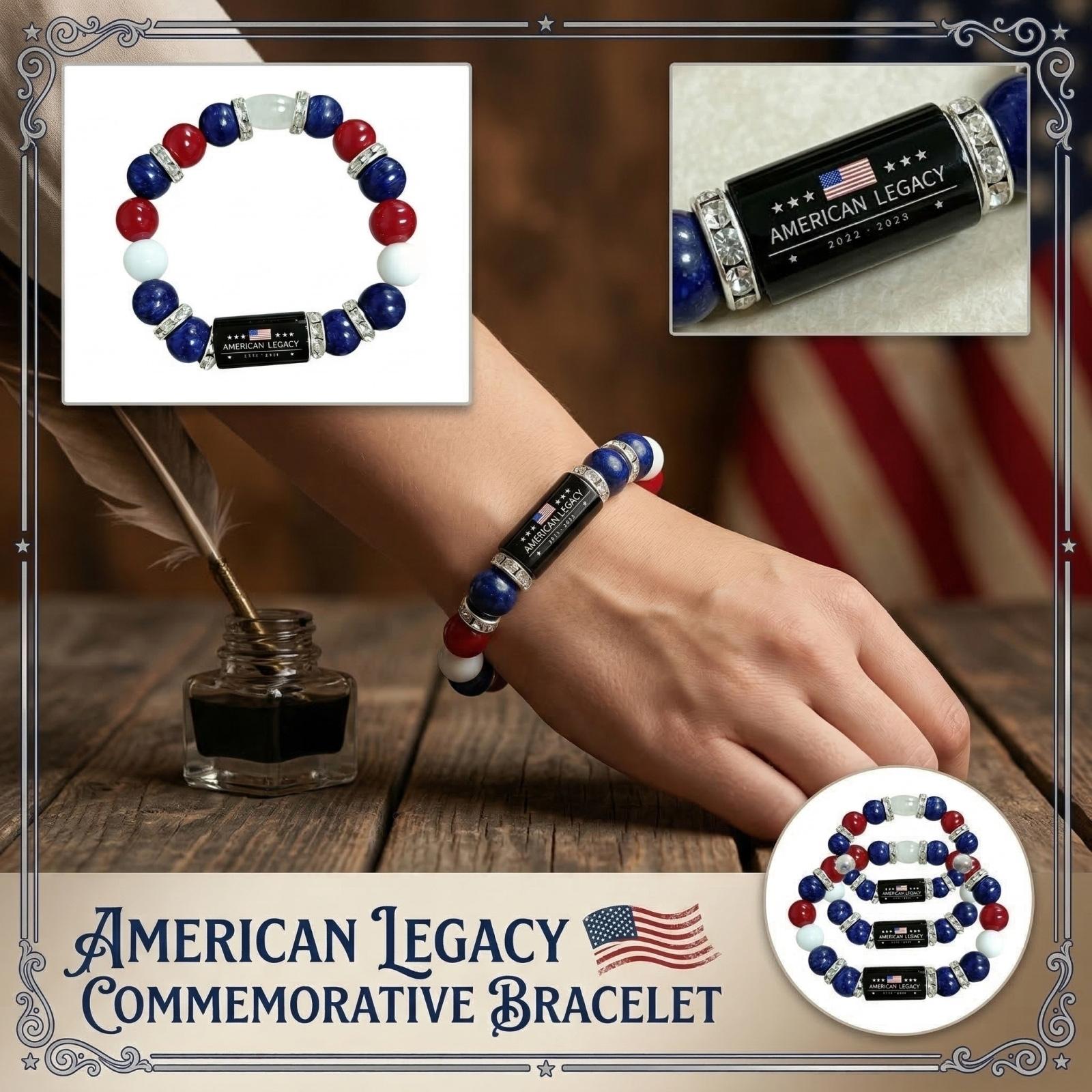 

Американское наследие: НАС. Браслет к 250-летию основания — Идеальный памятный подарок One Size