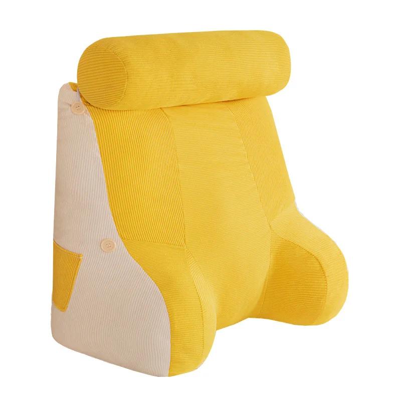 Summer New Corduroy Cool Cushion Waistrest Full Fit Large Backrest Multi Functional Solid Color Cool Cushion Waistrest