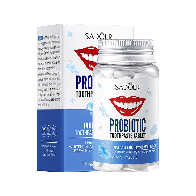 Probiotic Solid Toothpaste Breath Freshener To Remove Bad Breath Oral Anti-moth Solid Teeth Removes Yellow and Cleans Teeth