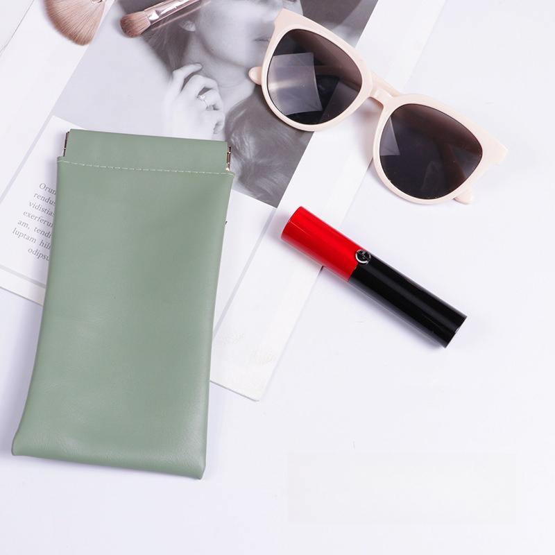 Glasses Storage Bag, Scratch Resistant and Durable. Sunglasses Bag, with Elastic Opening That Automatically Closes