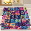 Soft and Comfortable Flannel Throw Blanket Retro Suitable for All Seasons  Beds Friends Anniversaries and Birthdays Blankets