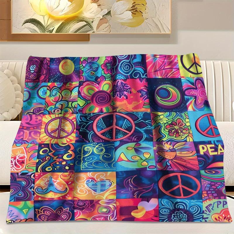 Soft and Comfortable Flannel Throw Blanket Retro Suitable for All Seasons  Beds Friends Anniversaries and Birthdays Blankets