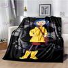 Decke mit Coraline-Druck im gotischen Stil, Animation, Kinderdecke, Familie, Nickerchen, Sofadecke, Bett, warme Decke, weiche Tagesdecke