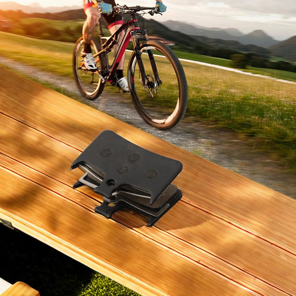 Mountain  Bike Bicycle Semi-metallic Resin Metal Disc Brake Pads  To Make Piece 45 1 Pairs Pads And Spring  For HOPE E4 Black