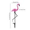 3 In 1 LED Flamingo Solar Power Light For Outdoor Waterproof Yard Garden Lawn Lamp