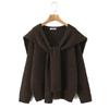 French Autumn Gentle Style Soft Knitwear Pullover and Shawl Two-Piece Set Sweater Top
