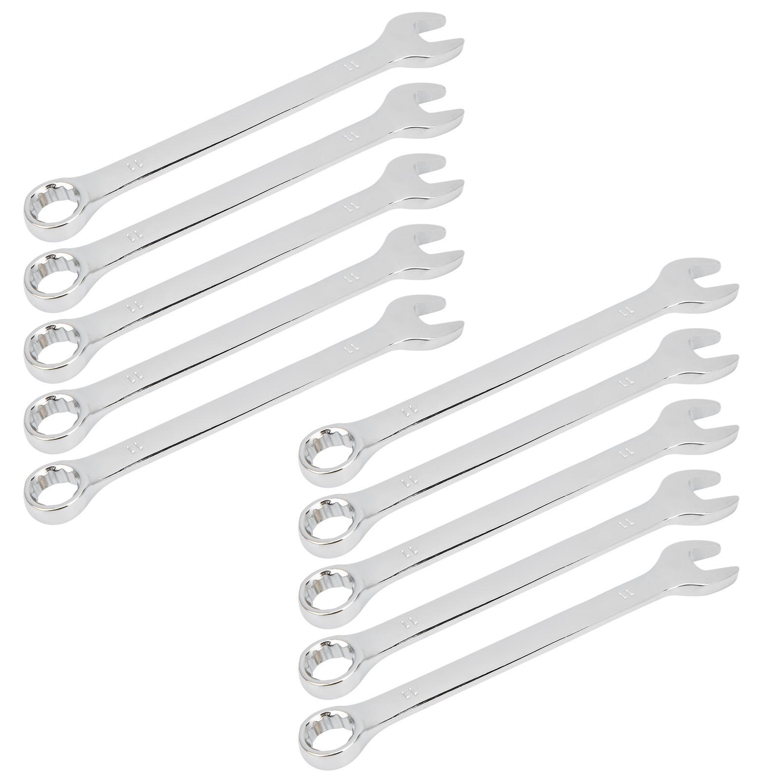 

10 шт. Трещоточный ключ с шестерней Двусторонний комбинированный ключ 12 мм Ручные инструменты Хромованадиевая сталь