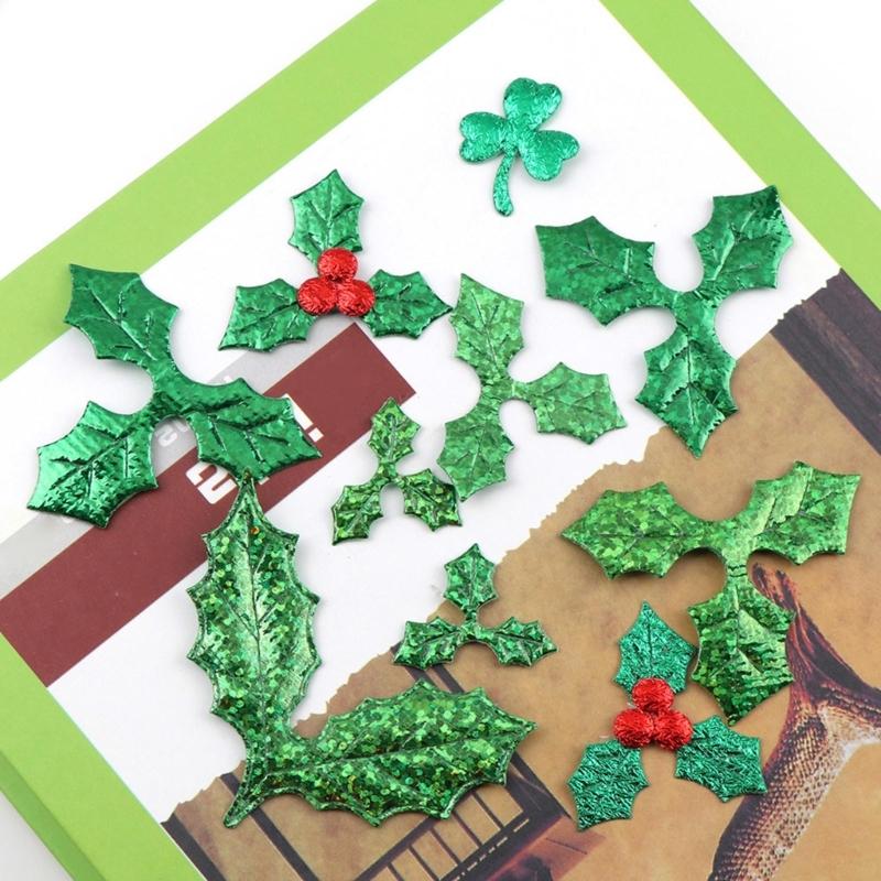 Christmas Patches Christmas Holly Berries Wreath Party Home Patches Artificial