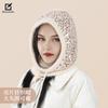 Sequined bald hat women's autumn and winter cute ear protectors lace up to show the face small wool knitted hat