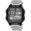Crepha Digital Metal Band TS-D306-BK Wrist Watch