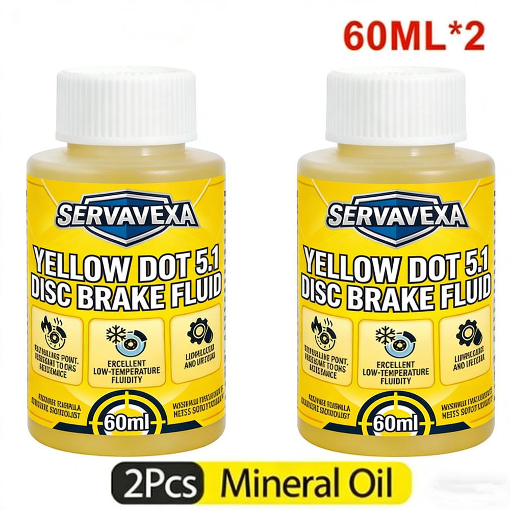 Hydraulic Bike Brake Bleed Kit + 60ml DOT 5.1 & Mineral Brake Oil Fluid, Disc Brake Maintenance Syringe Funnel Tool Set