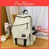 Big Capacity Simple Backpack With Letter Print Design And Fabric Waterresistant