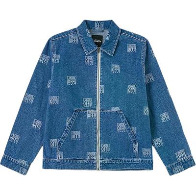 Vans Giacca di jeans a maniche lunghe Polo Classica Vintage con zip Casual Giacca unisex VN000TH2GLT