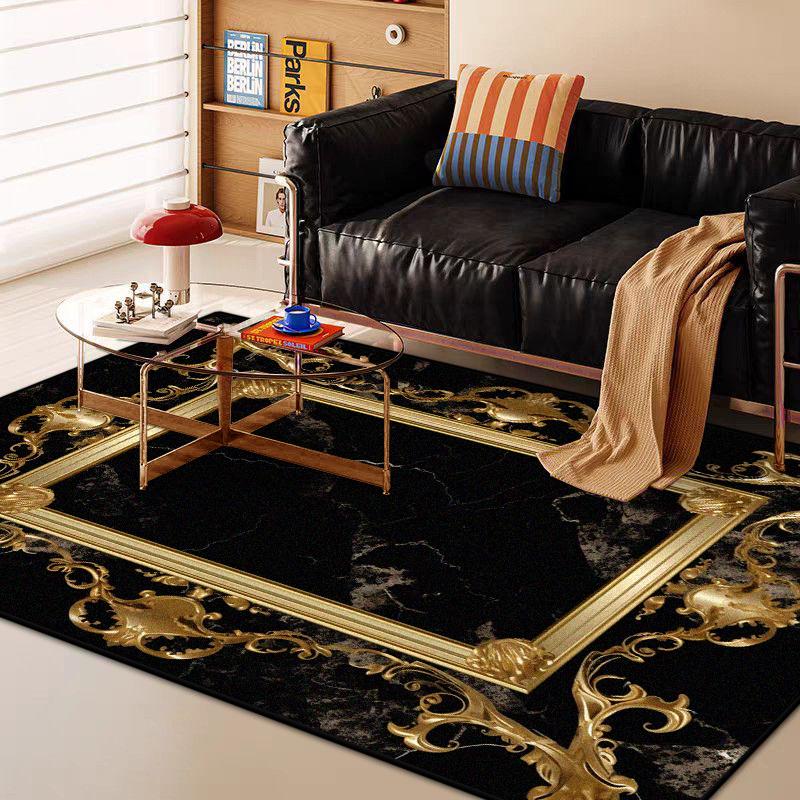 Modern Marble Style Big Size Antiskid Carpet Living Room Luxury Soft Decoration Bedroom Rug Machine Washable Entrance Door Mat