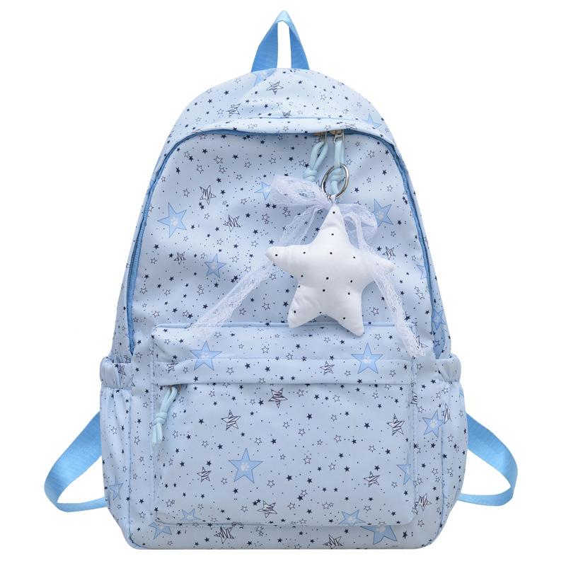 Schoolbag New Large Capacity Backpack Female Cute Small Fresh Casual Backpack Casual Star Girl Student School Bag