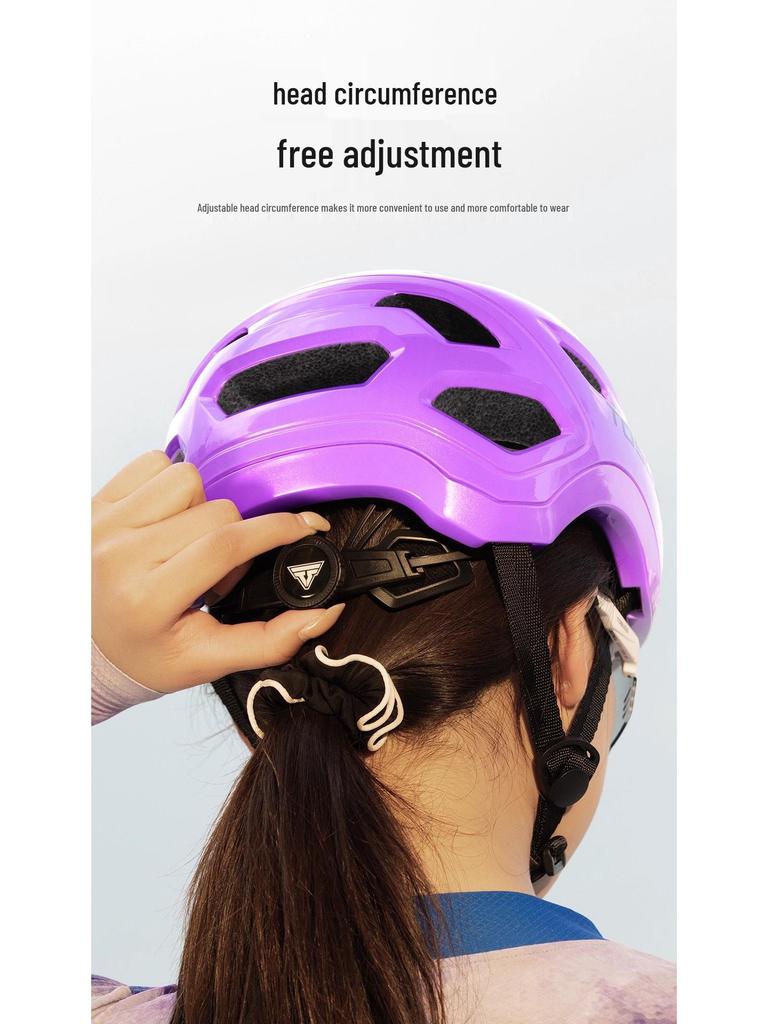 TOSUOD Vinter Gradient Cykelhjälm för Kvinnor & Män - Helface, Säkerhetshjälm för Landsvägs- & Mountainbike