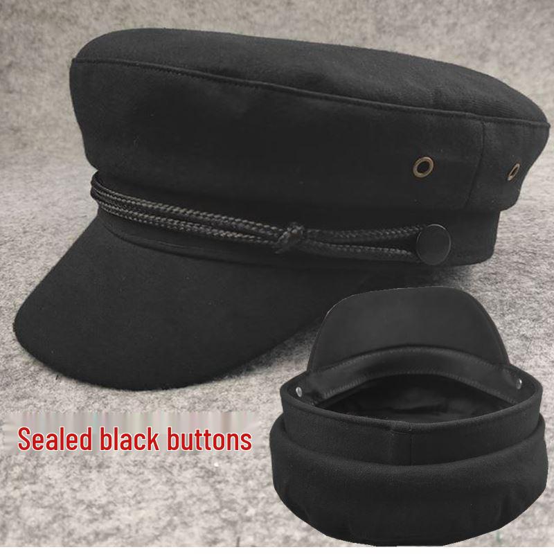 

Кепка-плоскодонка Seal: Ретро Повседневная Унисекс Шляпа для Маленьких и Больших Размеров Головы - Однотонная в Стиле Капитана. Adjustable 57.5cm (Medium Head)