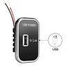 3 Ports 24W PD Type-C 2.1A 1A USB Car Charger Socket 12/24V for Motorcycle Auto Truck ATV Boat RV Bus Power Adapter Outlet