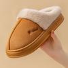 New Winter Warm Couple Style Concise Fluffy Slippers Women Men Non-slip Soft Cosy Slides Indoor Mule Ladies' Home Cotton Shoes