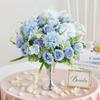 Artificial Flowers Silk Roses Wedding Wreath Home Room Table Valentine's Decora Vase Bridal Bouquet Outdoor Garden DIY Gift Prop