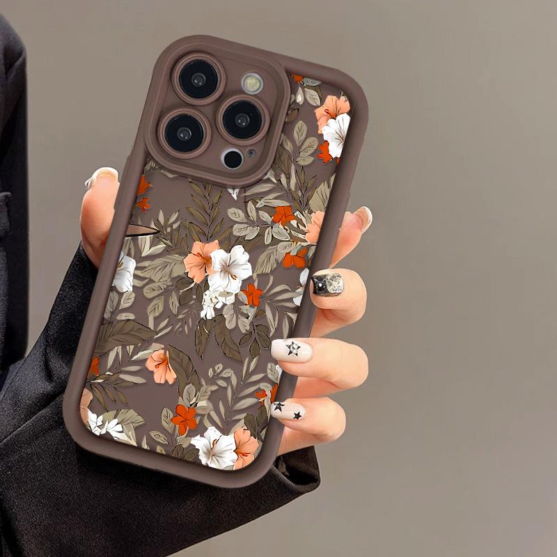 

Чехол для телефона iPhone 11 13 12 14 15 16 Pro Max XR XS Samsung A15 A55 A05 Redmi 12 13C OPPO A16 A18 A60 Reno 11 Vivo Y17S Y12 infinix note 40 smart 8 Samsung M12 кофейный