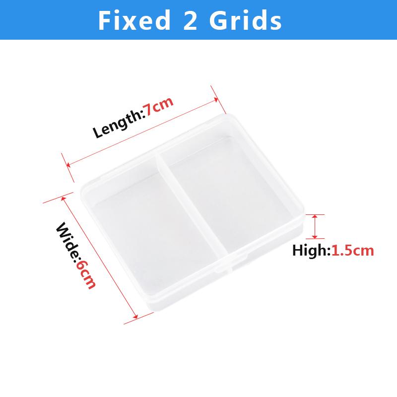 

2-24 Grids Screw Box Container Organizer Plastic Transparent Compartment Adjustable Storage Box For Jewelry Button Hardware Tool