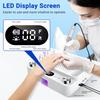 5 in 1 Nail Drill Machine Dust Collector UV LED Lamp, Electric Nail File with 12 Drill Bits, 40 Adjustable Speeds,