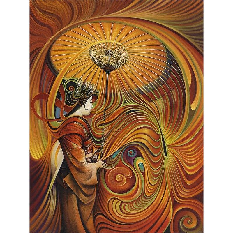 Diy 5D Diamond Painting Full Round Drill Abstract Colorful Picture Diamond Mosaic Diamond Embroidery Home Decor Wall Art