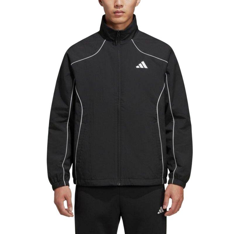 Adidas Woven Casual Stand Collar Zipper Color Block Sports Fitness Jacket Men jackets KY9983 S