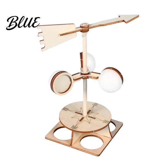 Kids DIY Wind Physics Experiment Kit Scientific Vane Model Educational Toys