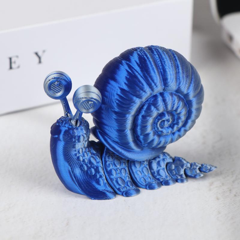 Jouet Modèle d'Escargot Simulé Imprimé en 3D Ornement Sculpture Animale Amusante Décoration de Bureau Pour Enfants Cadeaux Cadeau Unique