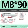 Galvanized Semicircular Head Square Neck Bolt & Nut Set for Cable Tray (Sizes: M4-M12)