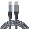 Factory  Black Nylon Braid Pd 60w Phone Fast Charger 3m Usb Type C To Type C Charging  Data Cable for Iphone15 16 Plus