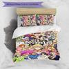 3pcs Custom Name Cartoon JoJo's Bizarre Adventure Bedding Set Duvet Cover Closure Includes 1 Duvet Cover & 2 Pillowcases for All Seasons Bedroom Decor