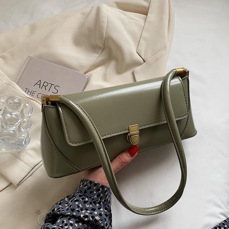 Korean INS Style Versatile Fashion Trend Women's Bag Small Square Bag Solid Color Casual Versatile Business Women's Bag Underarm Bag