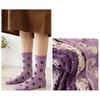 Womens Cotton Socks, 1 Pair Womens Fun Novelty Crew Colorful Patterns Soft Breathable Fashion Casual Socks