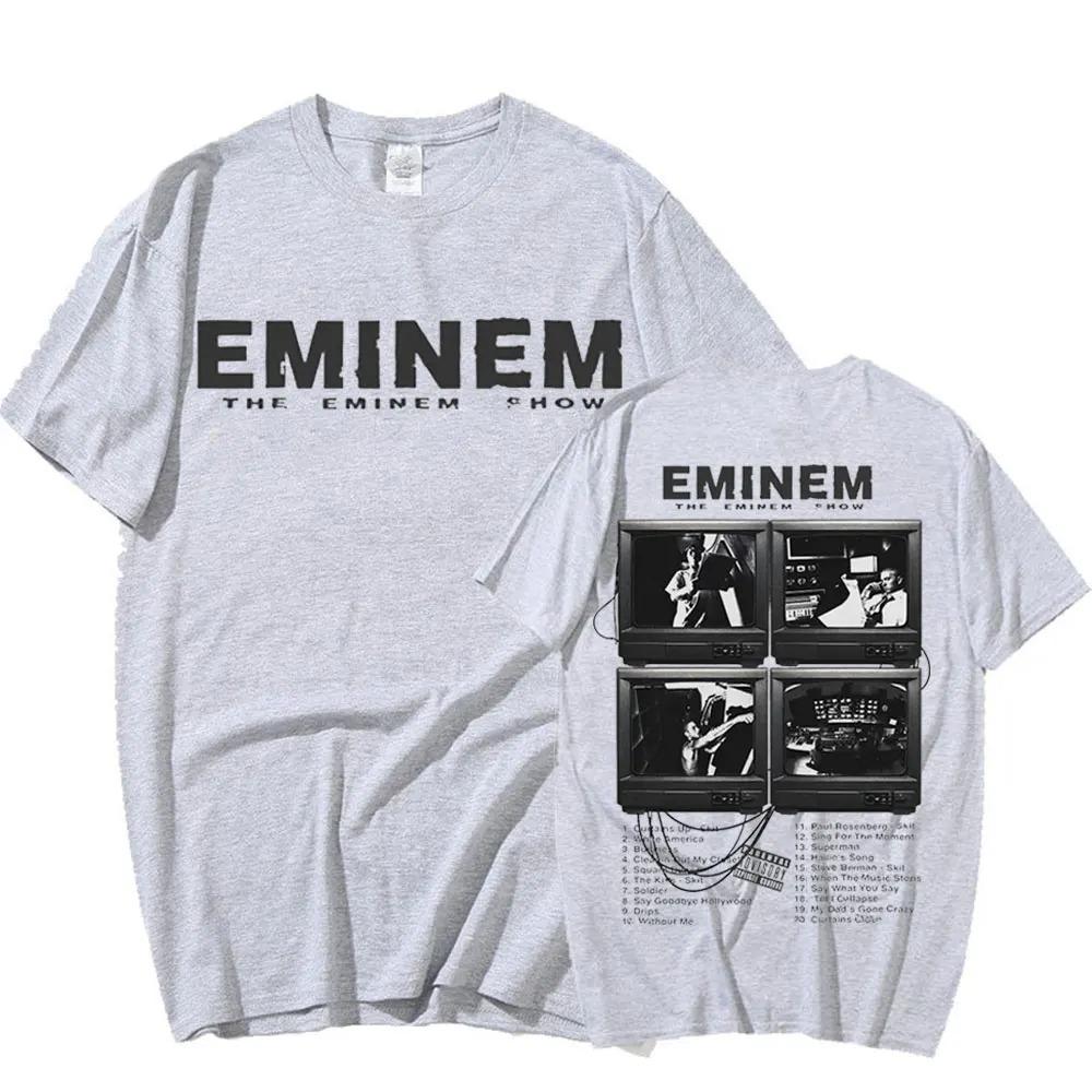 Rapper Eminem Musikalbum T-Shirt Welttournee Geschenk für Fan T-Shirt Männer Frauen Baumwolle Kurzarm Baumwoll-T-Shirt Tee Kleidung Oberteile