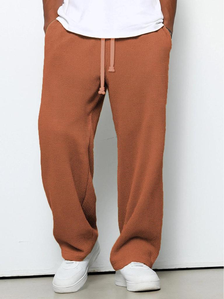 2025 Men's Retro Embroidered Logo Corduroy Drawstring Shorts