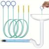 Pipe Unclogger, Drain Cleaning Stick, Hair Cleaning Hook, Bathroom Kitchen Drain Hole Unclogger, Durable Nylon Coating