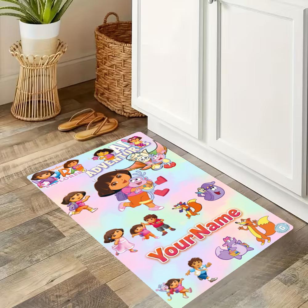 Dora Explorer Customize Your Name Kitchen Rug Runner Rug Laundry Mat Hallway Entryway The Best Gift Choice