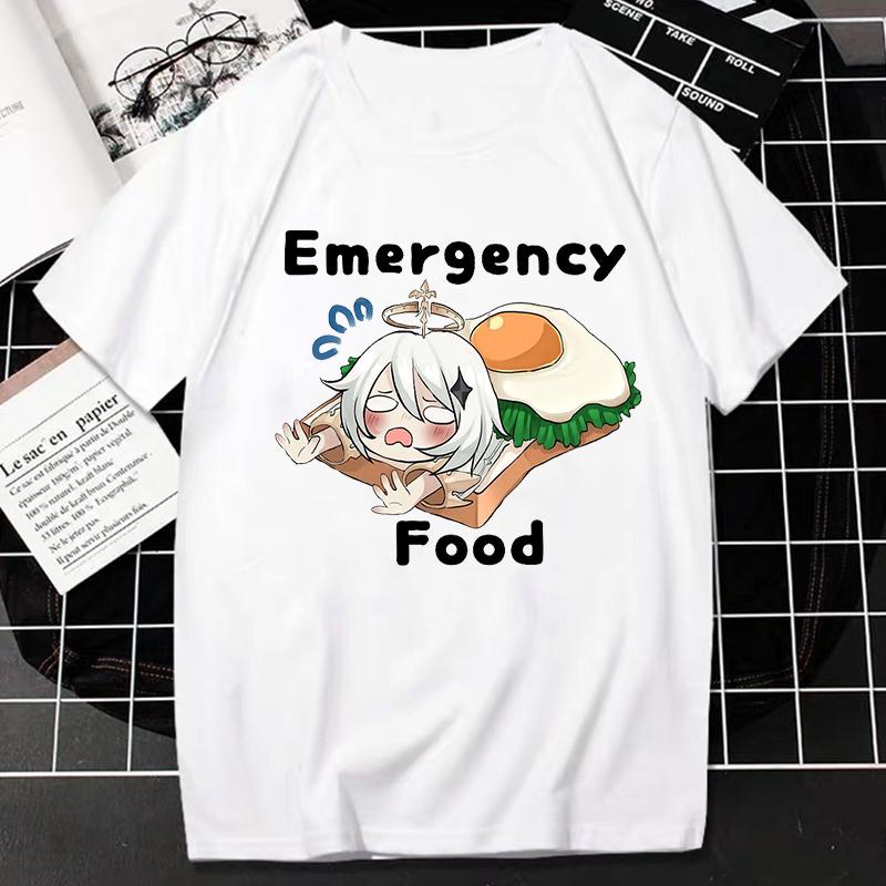 Tshirt Genshin Impact Game Tops Kawaii Impresso Grfica De Personagens Dos Jogos Clssicos Cartoon Harajuku T Streetwear Novo