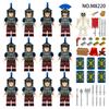 Luohan Knight Italian Field Army Island Gang Children Assembled Small Particles of Building Blocks Educational Boy Toys Dolls
